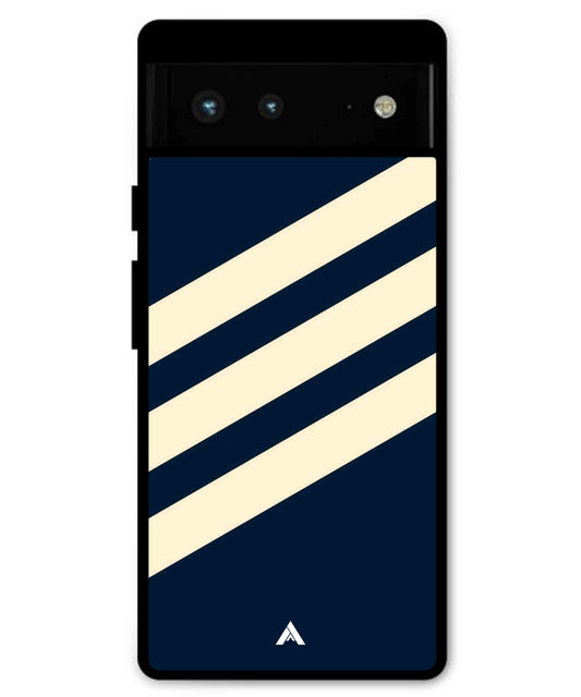 Stripe Pattern 16 Metal Back Cover Phone Case for Pixel 6
