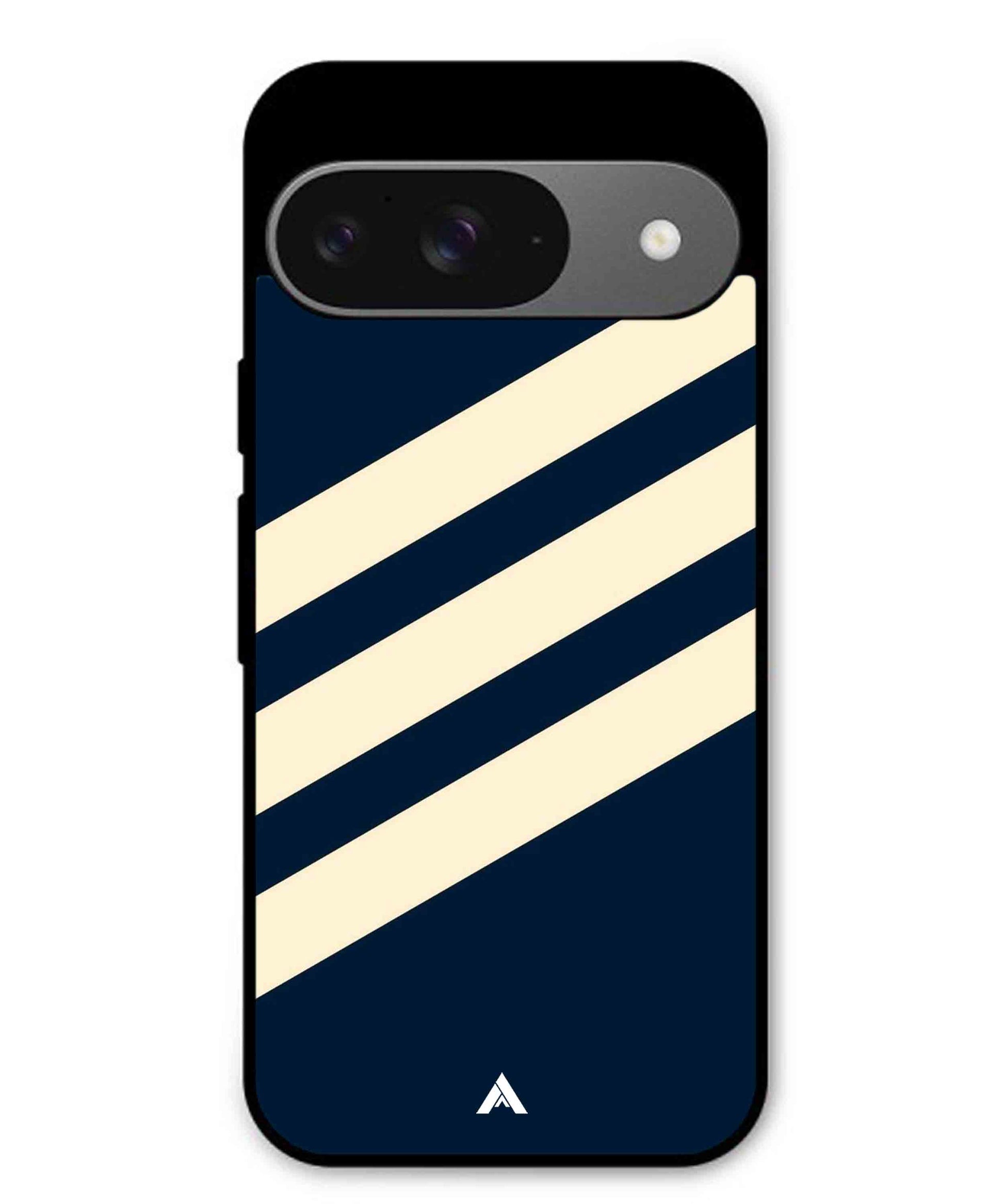 Stripe Pattern 16 Metal Back Cover Phone Case for Pixel 9