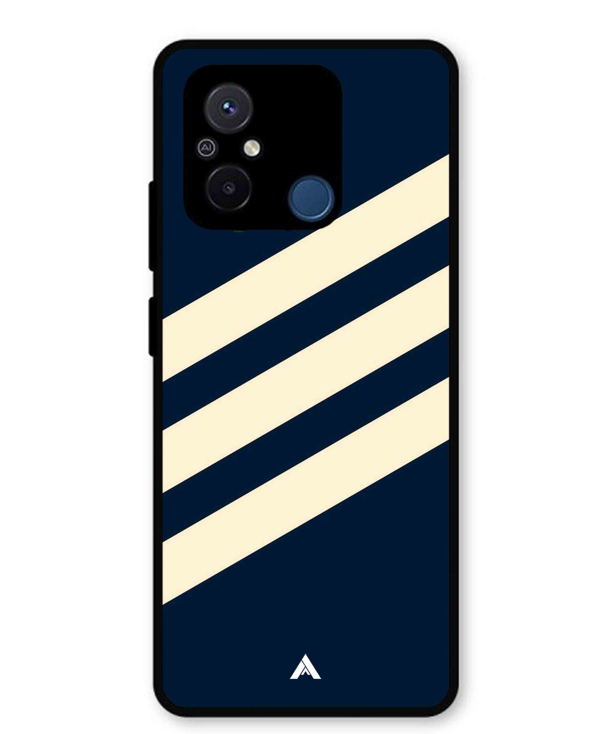 Stripe Pattern 16 Metal Back Cover Phone Case for Poco C55