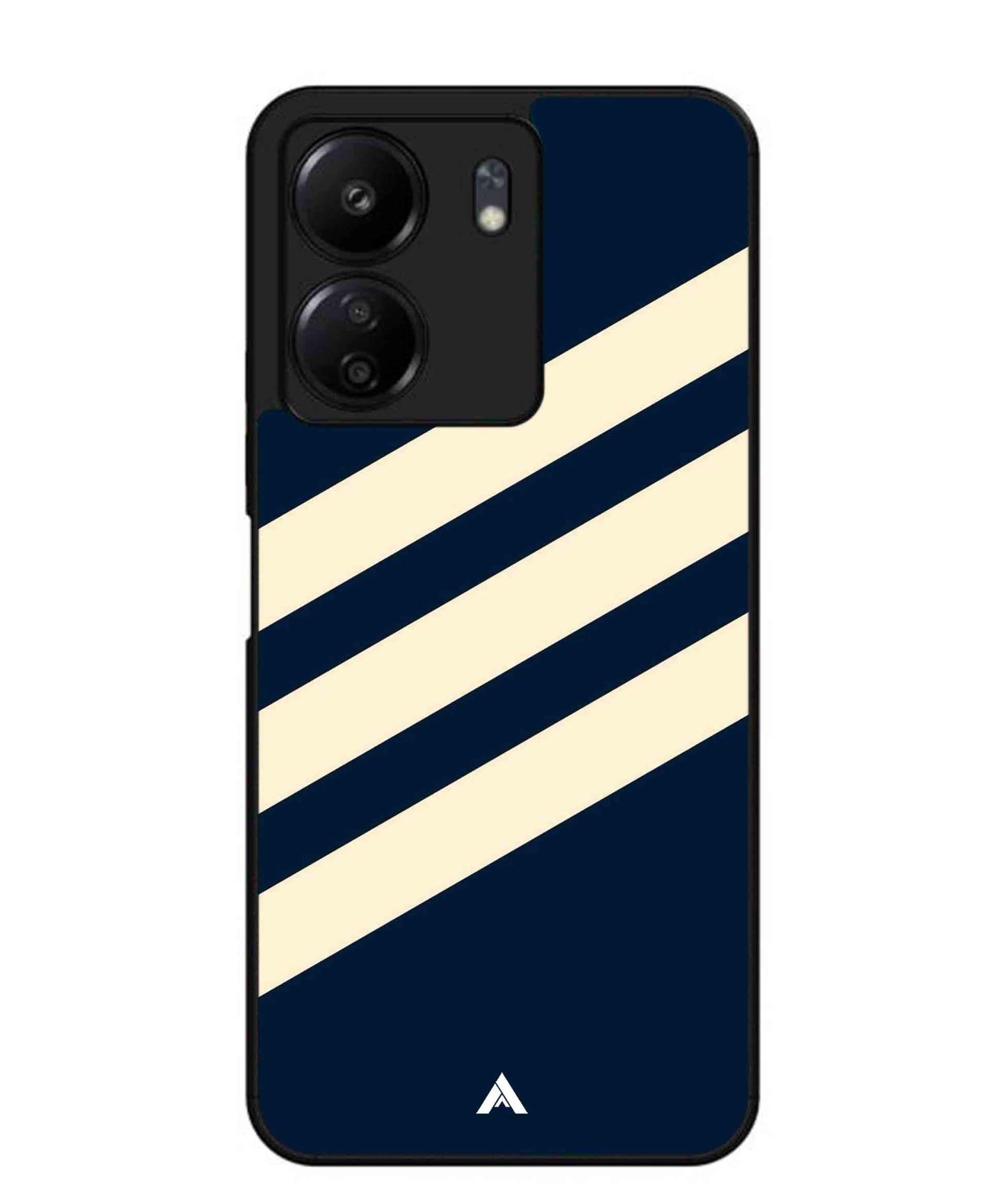 Stripe Pattern 16 Metal Back Cover Phone Case for Poco C65