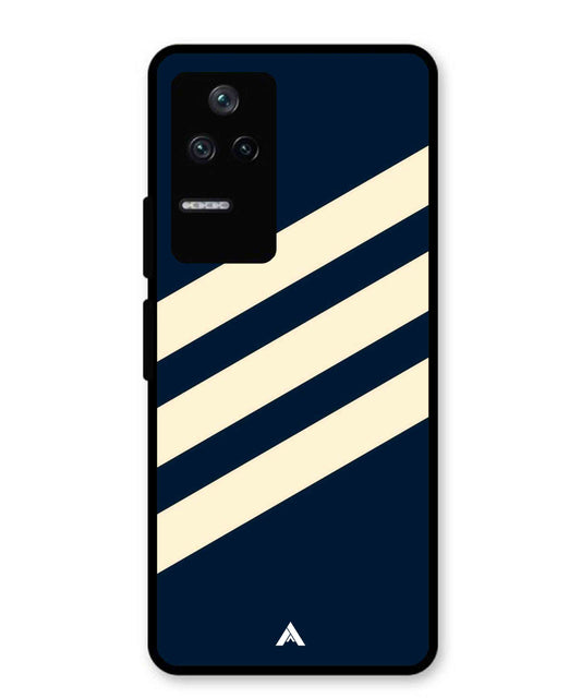 Stripe Pattern 16 Metal Back Cover Phone Case for Poco F4