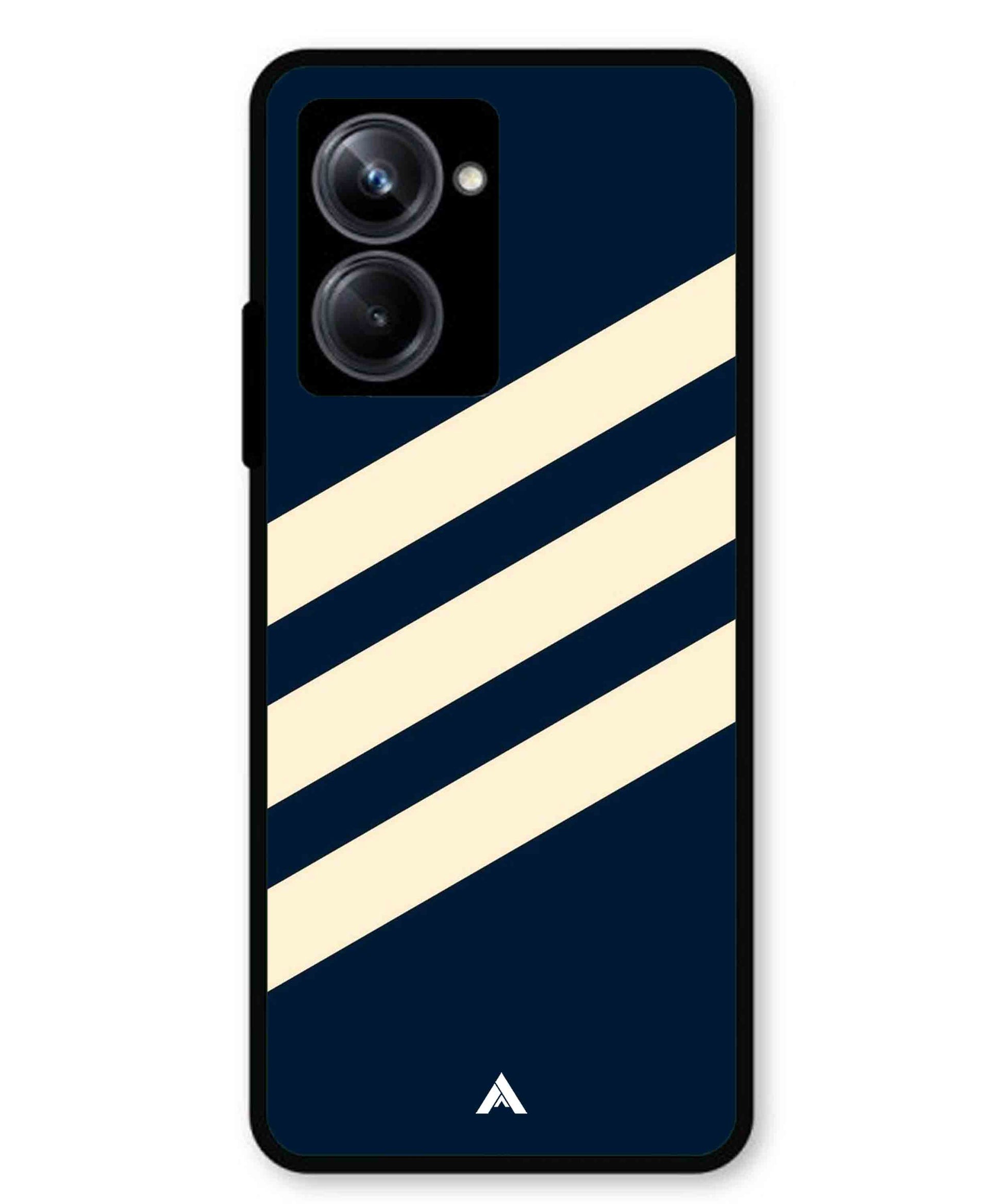 Stripe Pattern 16 Metal Back Cover Phone Case for Realme 10 Pro