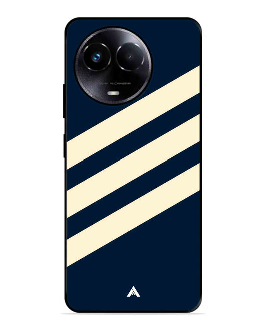 Stripe Pattern 16 Metal Back Cover Phone Case for Realme 11 5G