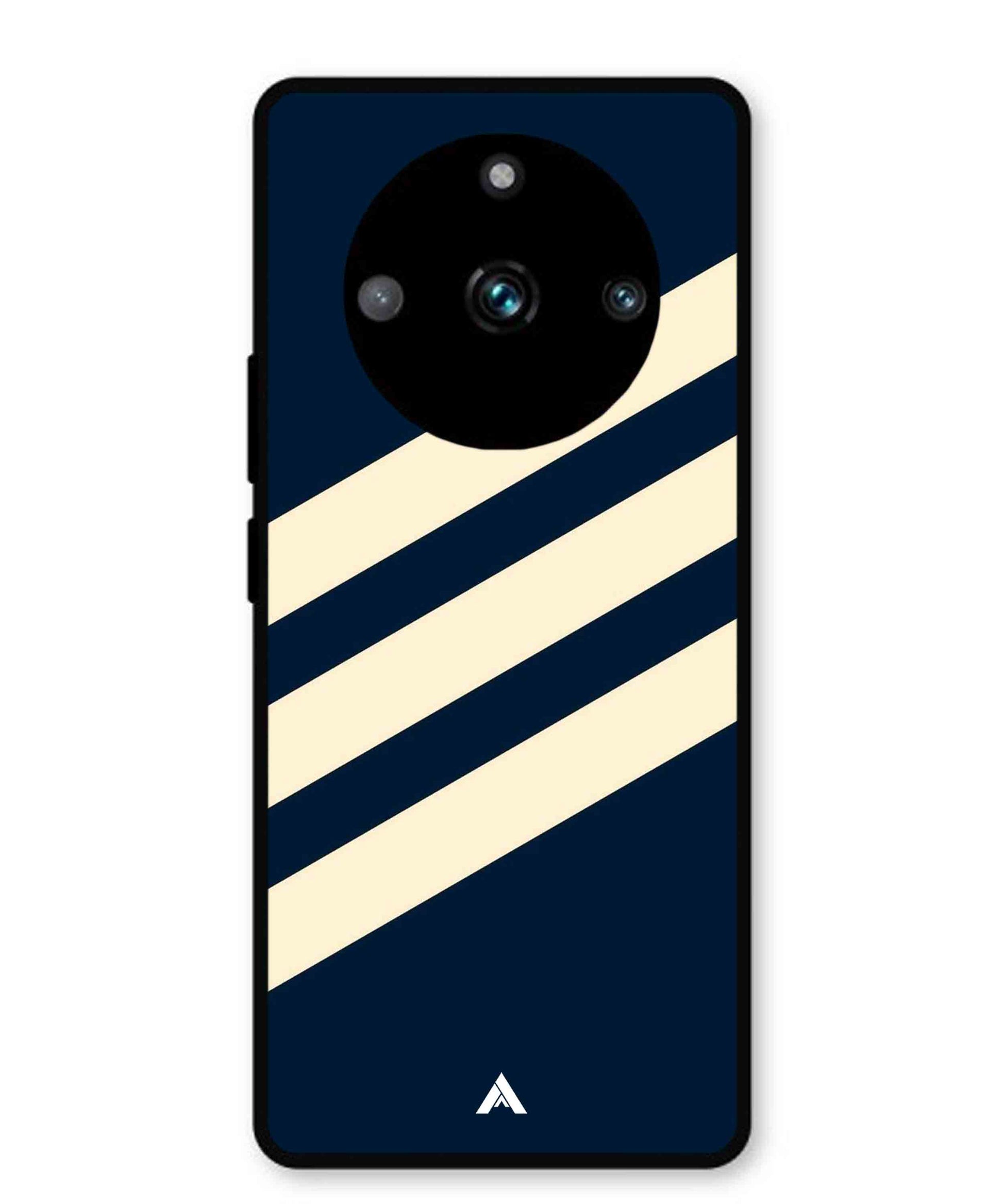 Stripe Pattern 16 Metal Back Cover Phone Case for Realme 11 Pro Plus