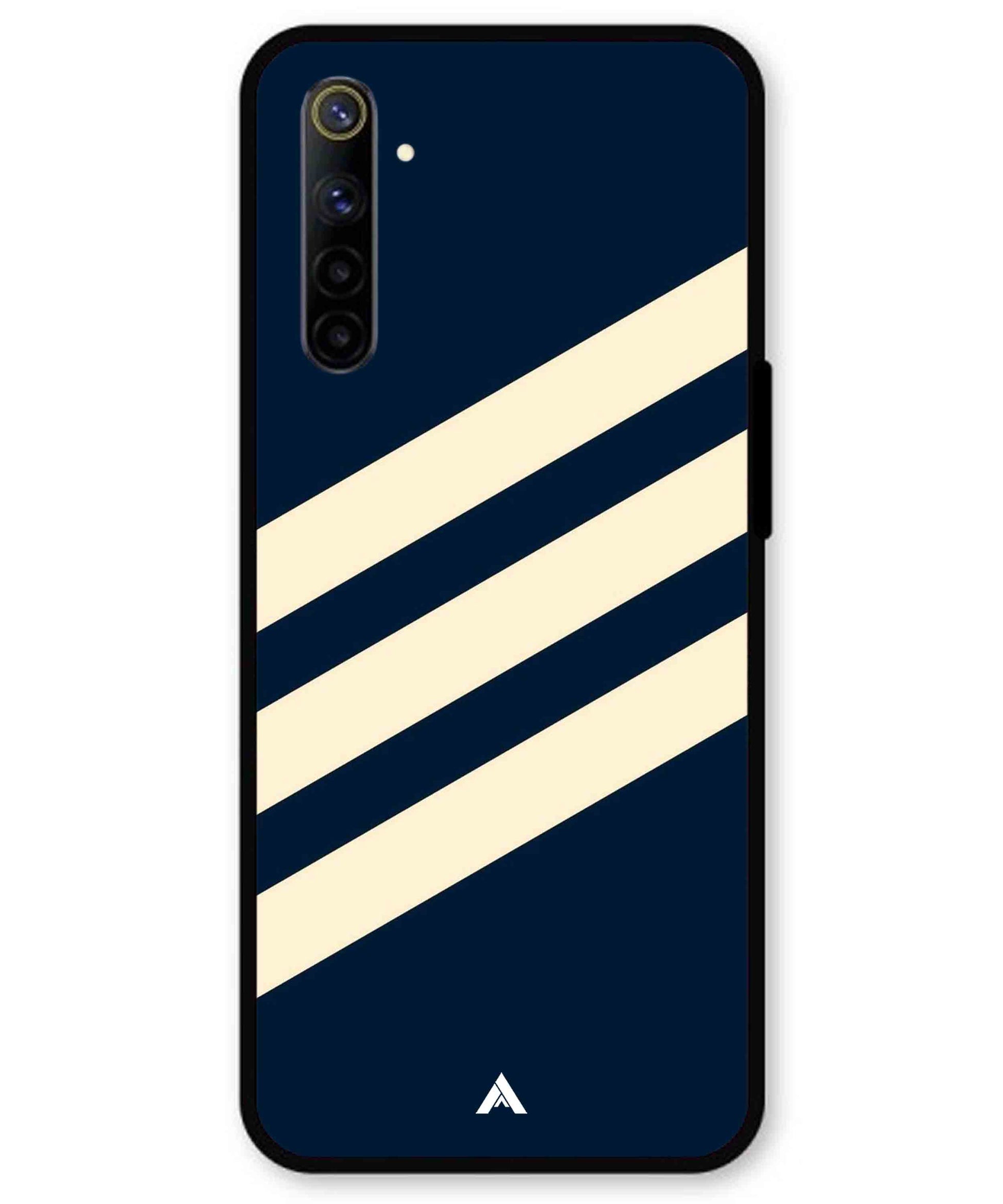 Stripe Pattern 16 Metal Back Cover Phone Case for Realme 6