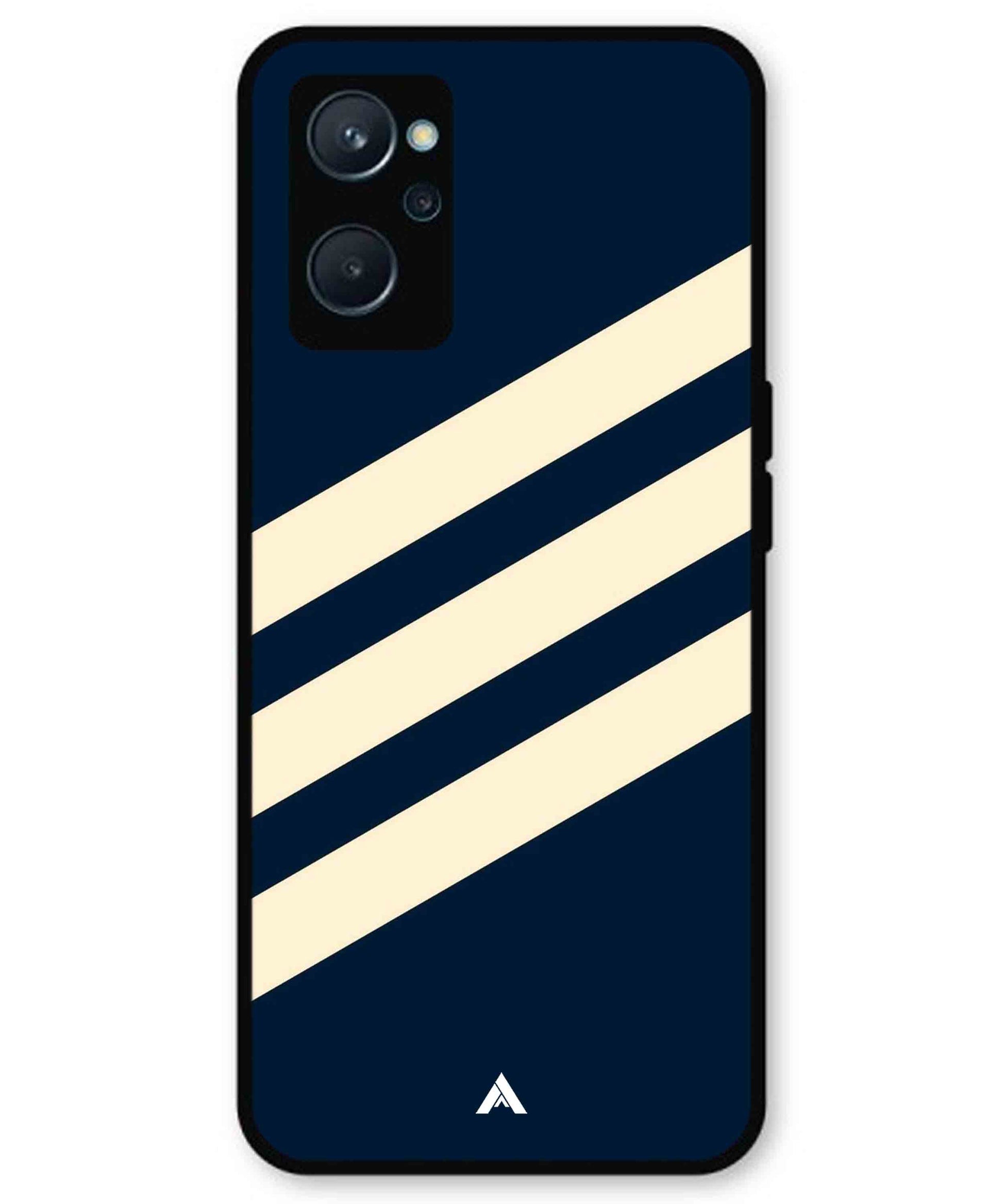 Stripe Pattern 16 Metal Back Cover Phone Case for Realme 9i
