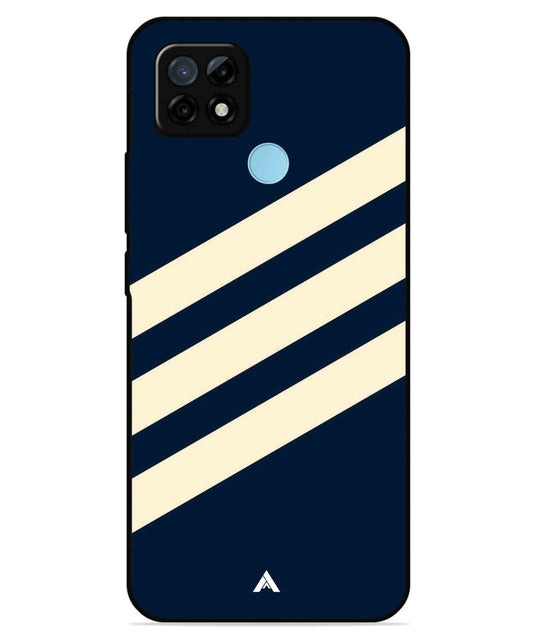 Stripe Pattern 16 Metal Back Cover Phone Case for Realme C21