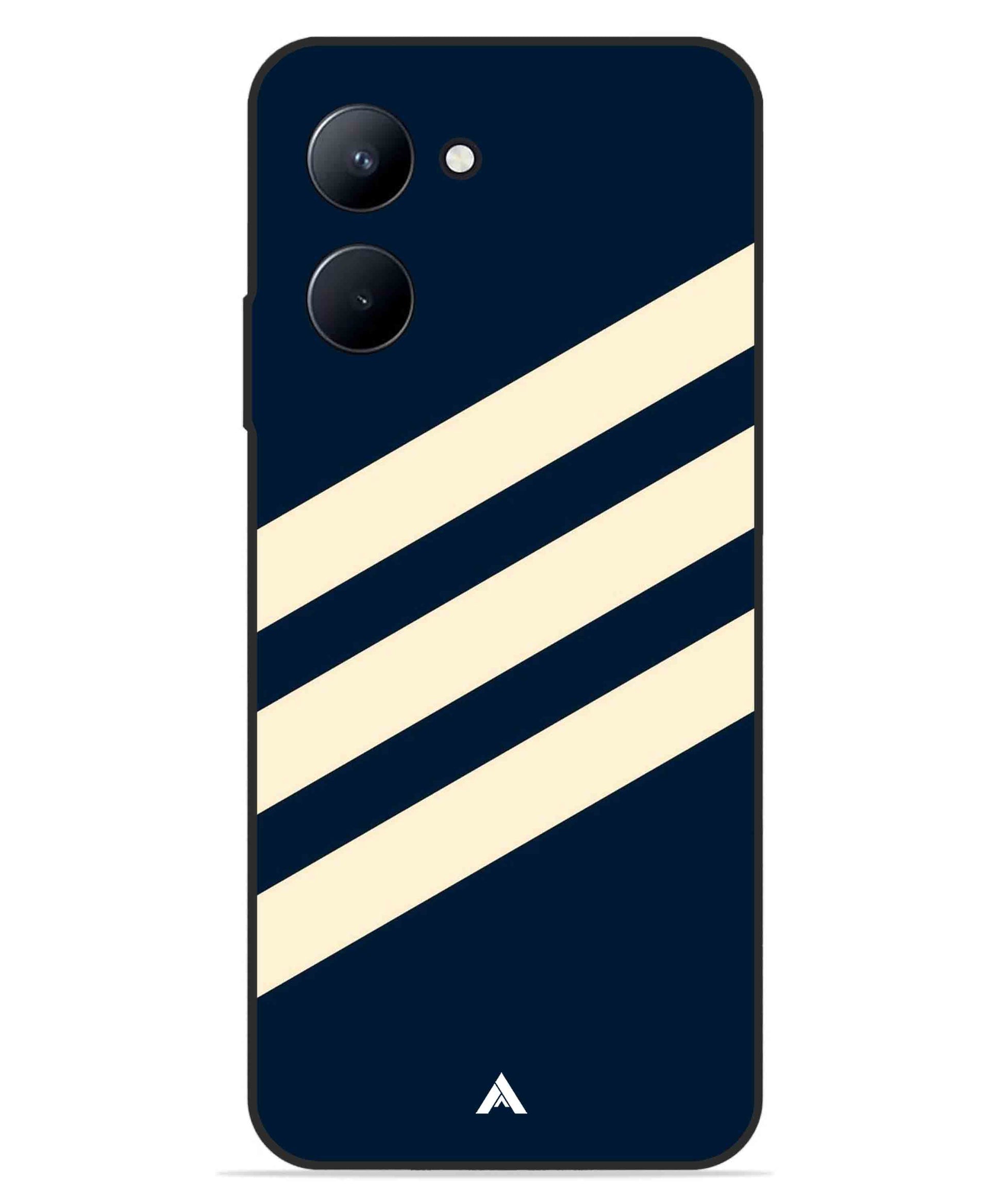 Stripe Pattern 16 Metal Back Cover Phone Case for Realme C33