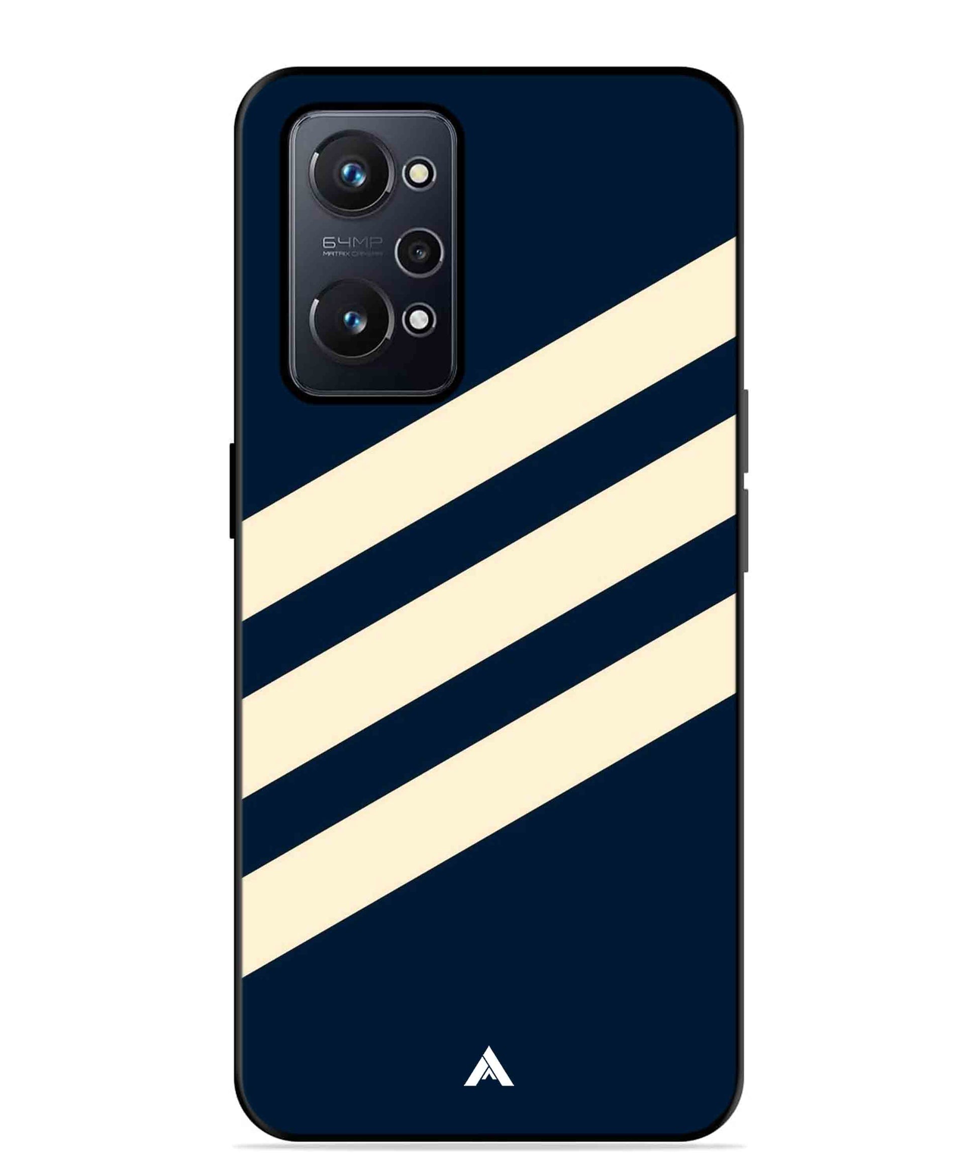 Stripe Pattern 16 Metal Back Cover Phone Case for Realme GT Neo 2