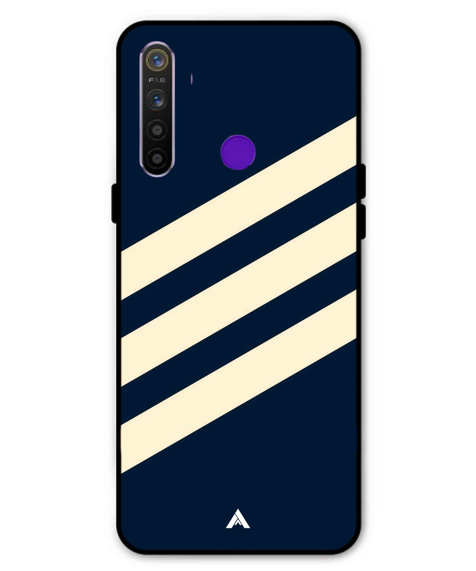 Stripe Pattern 16 Metal Back Cover Phone Case for Realme Narzo 10