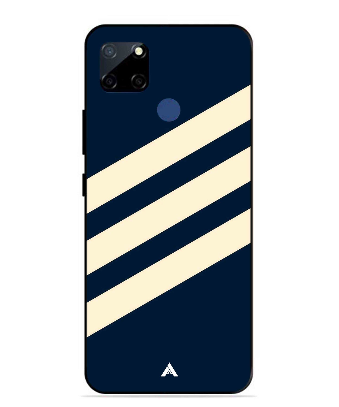 Stripe Pattern 16 Metal Back Cover Phone Case for Realme Narzo 30A
