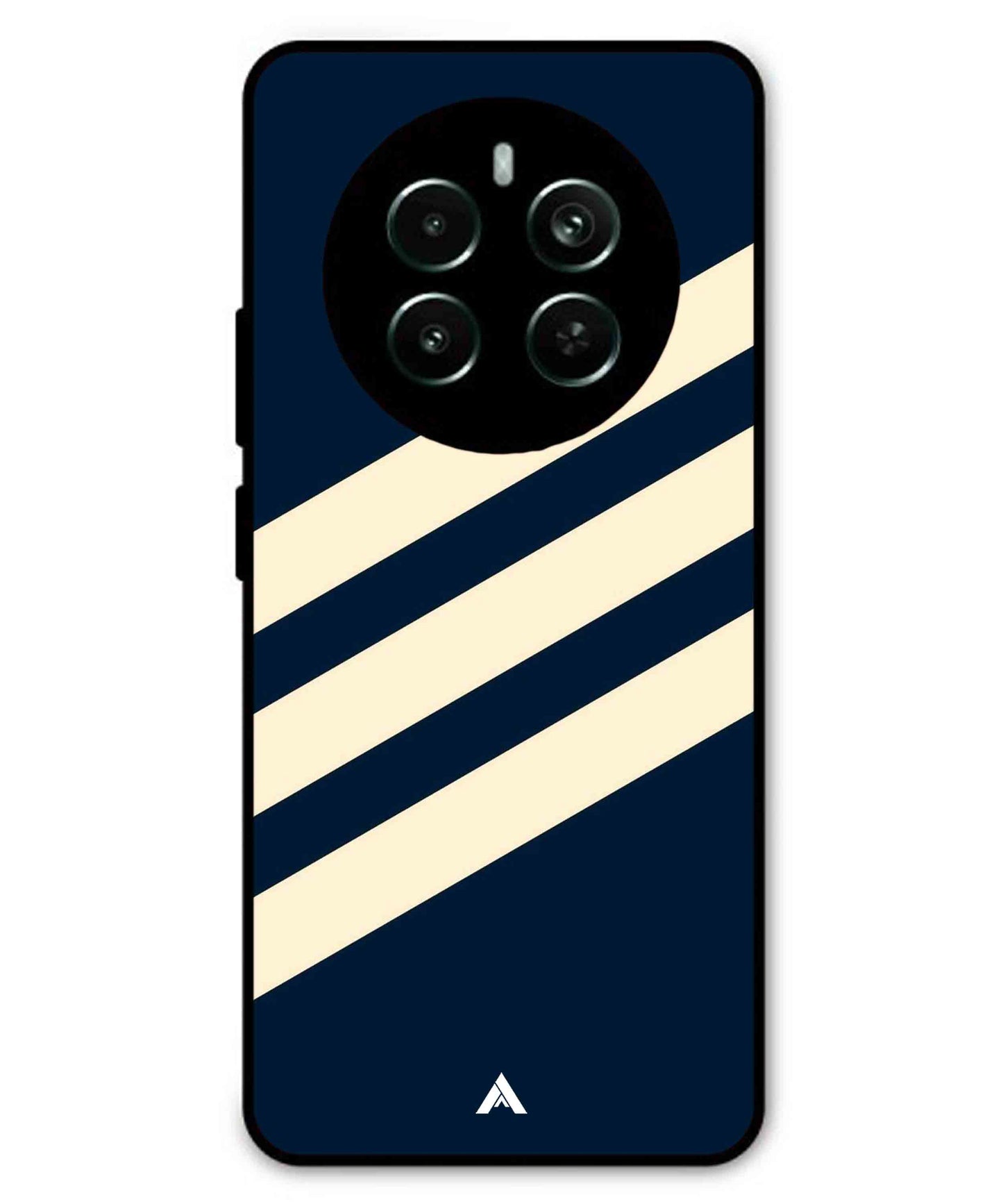 Stripe Pattern 16 Metal Back Cover Phone Case for Realme P1 Pro
