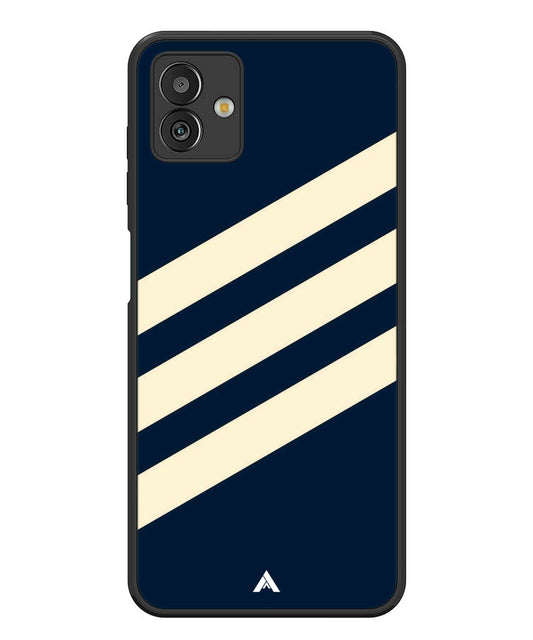 Stripe Pattern 16 Metal Back Cover Phone Case for Samsugn Galaxy M13 5G