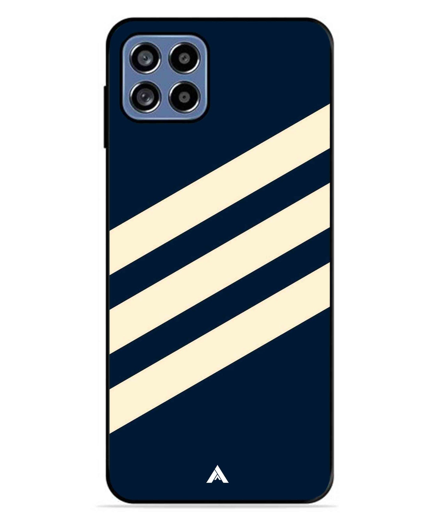 Stripe Pattern 16 Metal Back Cover Phone Case for Samsung Galaxy A22 5G