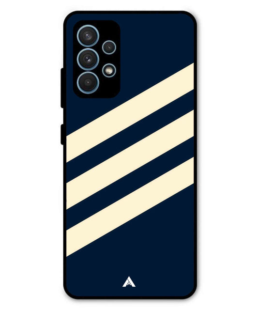Stripe Pattern 16 Metal Back Cover Phone Case for Samsung Galaxy A32 5G