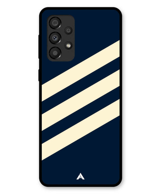 Stripe Pattern 16 Metal Back Cover Phone Case for Samsung Galaxy A33 5G