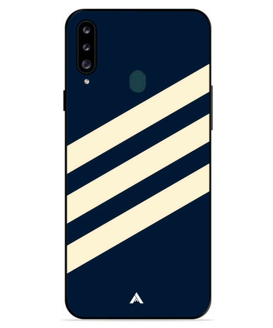 Stripe Pattern 16 Metal Back Cover Phone Case for Samsung Galaxy A70s