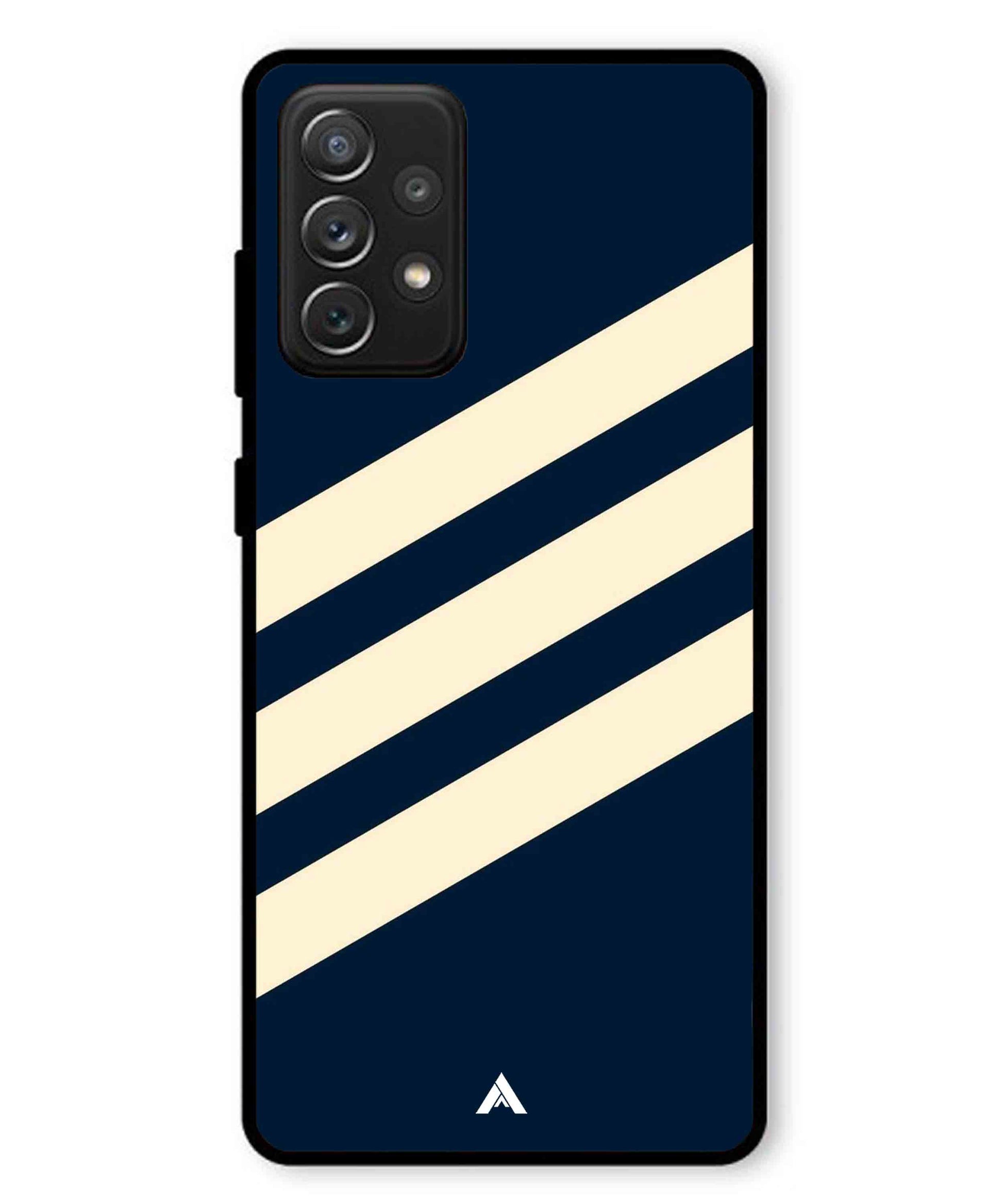 Stripe Pattern 16 Metal Back Cover Phone Case for Samsung Galaxy A72