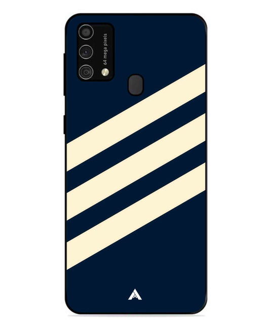 Stripe Pattern 16 Metal Back Cover Phone Case for Samsung Galaxy F41