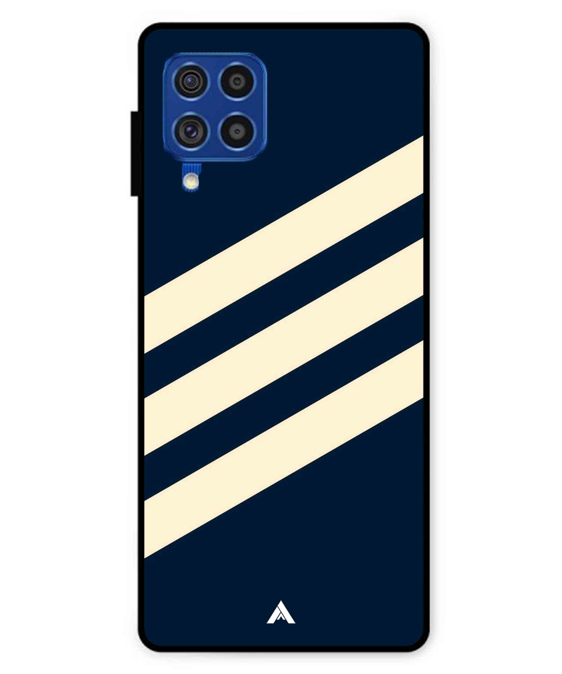 Stripe Pattern 16 Metal Back Cover Phone Case for Samsung Galaxy F62