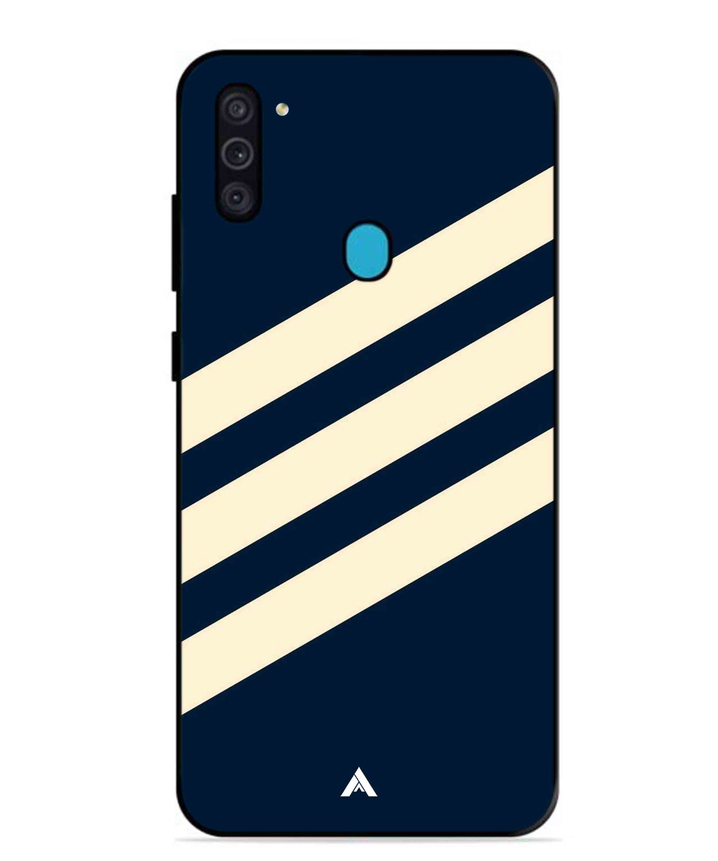 Stripe Pattern 16 Metal Back Cover Phone Case for Samsung Galaxy M11