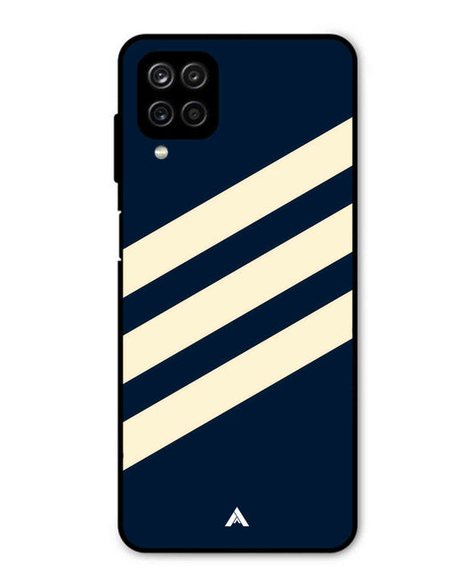 Stripe Pattern 16 Metal Back Cover Phone Case for Samsung Galaxy M12