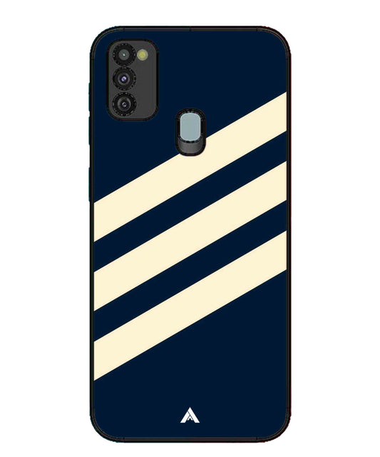 Stripe Pattern 16 Metal Back Cover Phone Case for Samsung Galaxy M30s