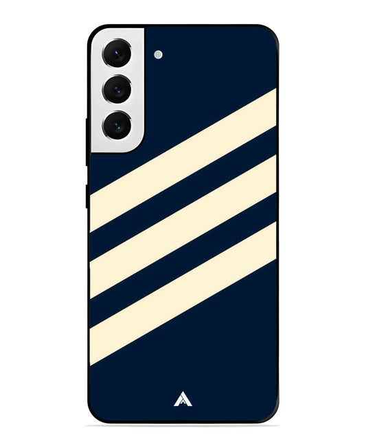 Stripe Pattern 16 Metal Back Cover Phone Case for Samsung Galaxy S22 Plus