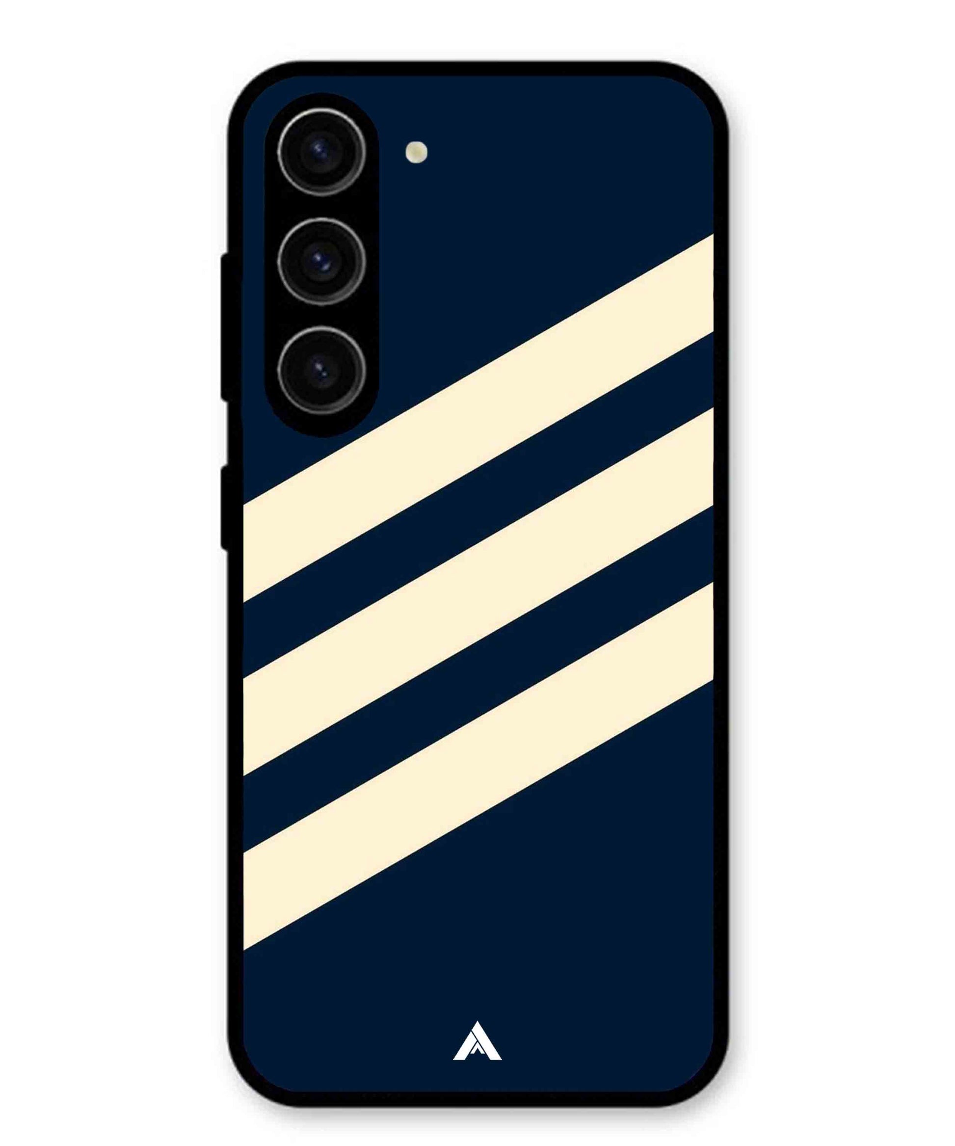 Stripe Pattern 16 Metal Back Cover Phone Case for Samsung Galaxy S23