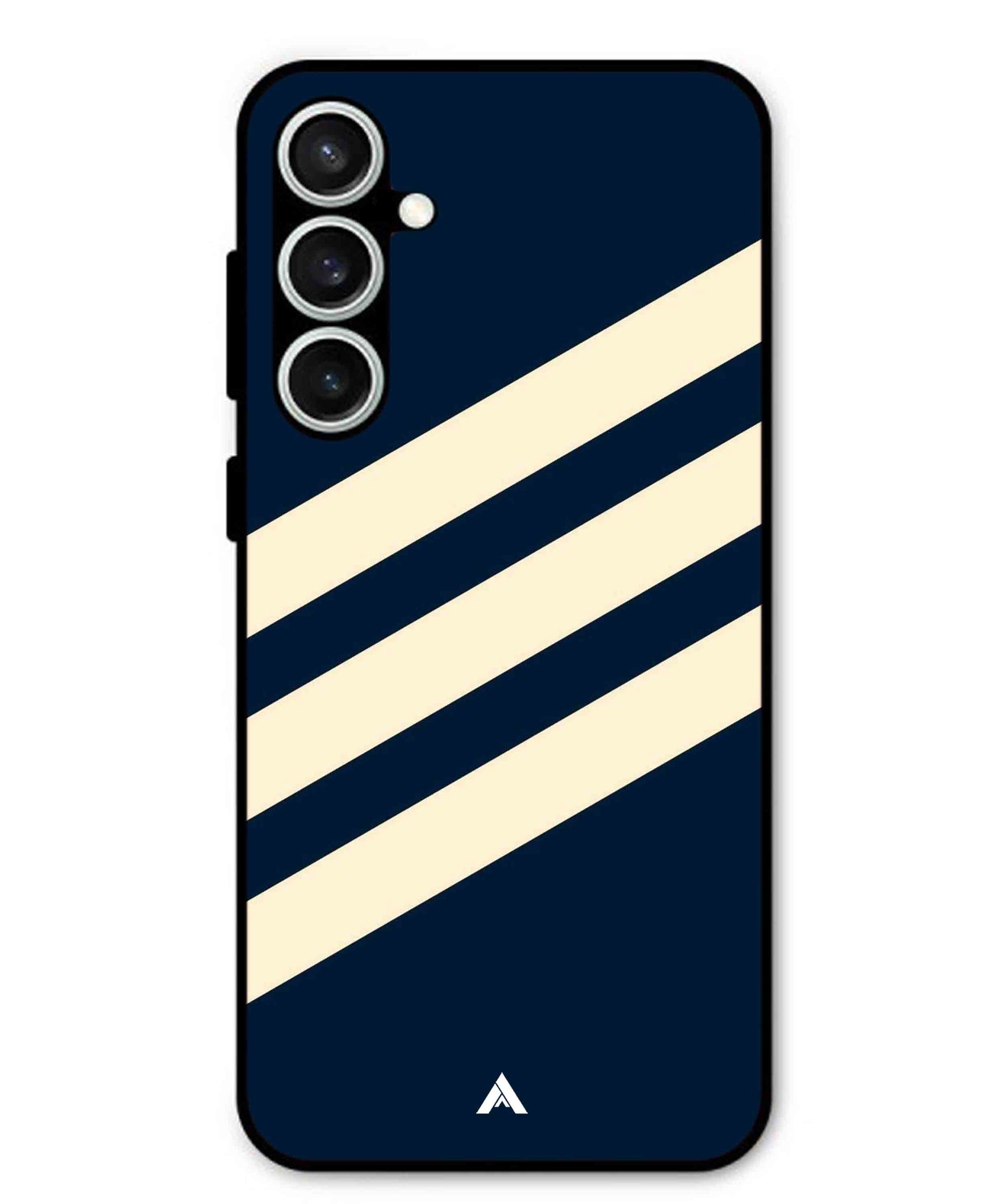 Stripe Pattern 16 Metal Back Cover Phone Case for Samsung Galaxy S23 Fe