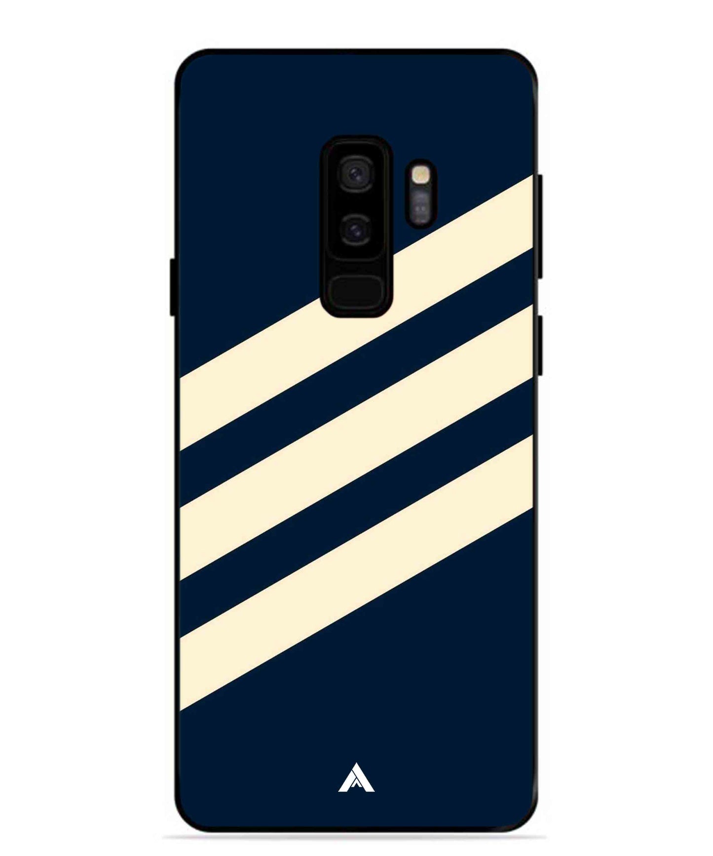 Stripe Pattern 16 Metal Back Cover Phone Case for Samsung Galaxy S9 Plus