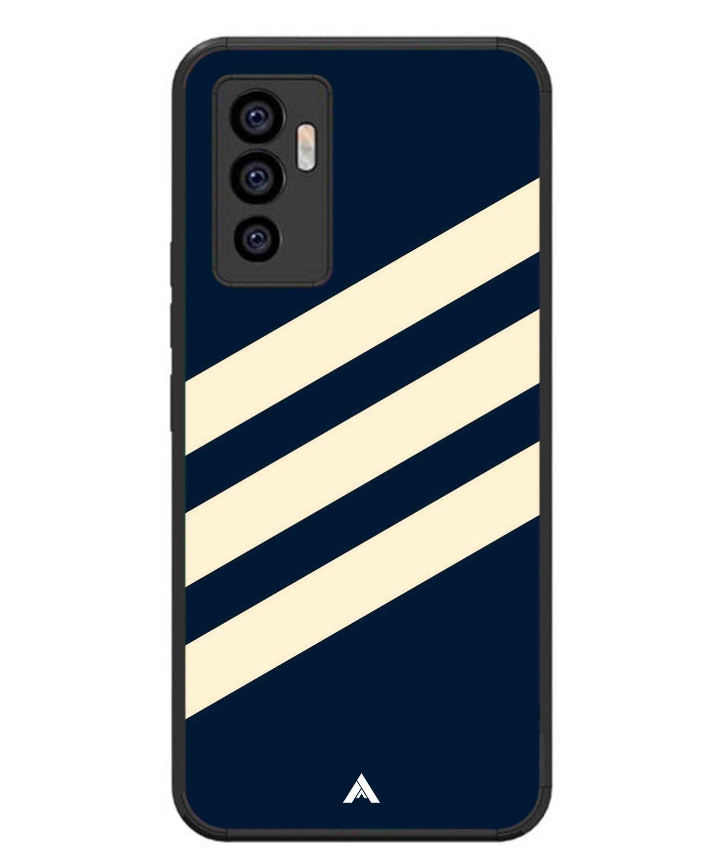 Stripe Pattern 16 Metal Back Cover Phone Case for Vivo T1