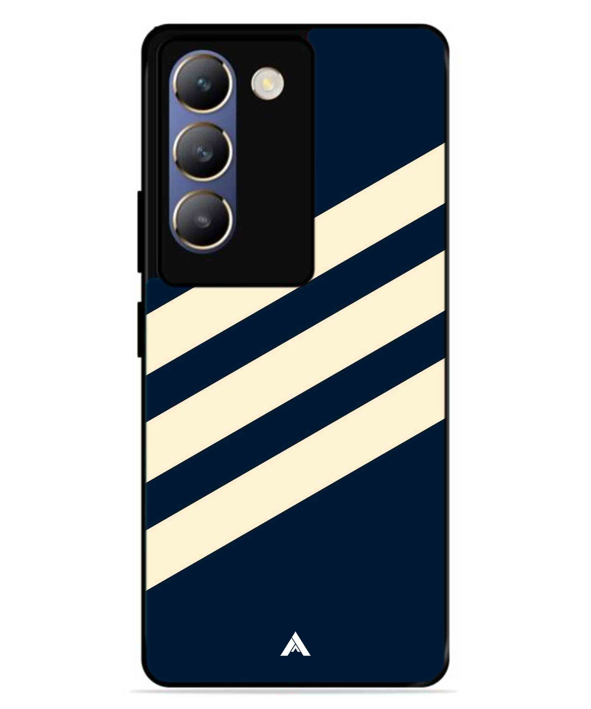 Stripe Pattern 16 Metal Back Cover Phone Case for Vivo T3
