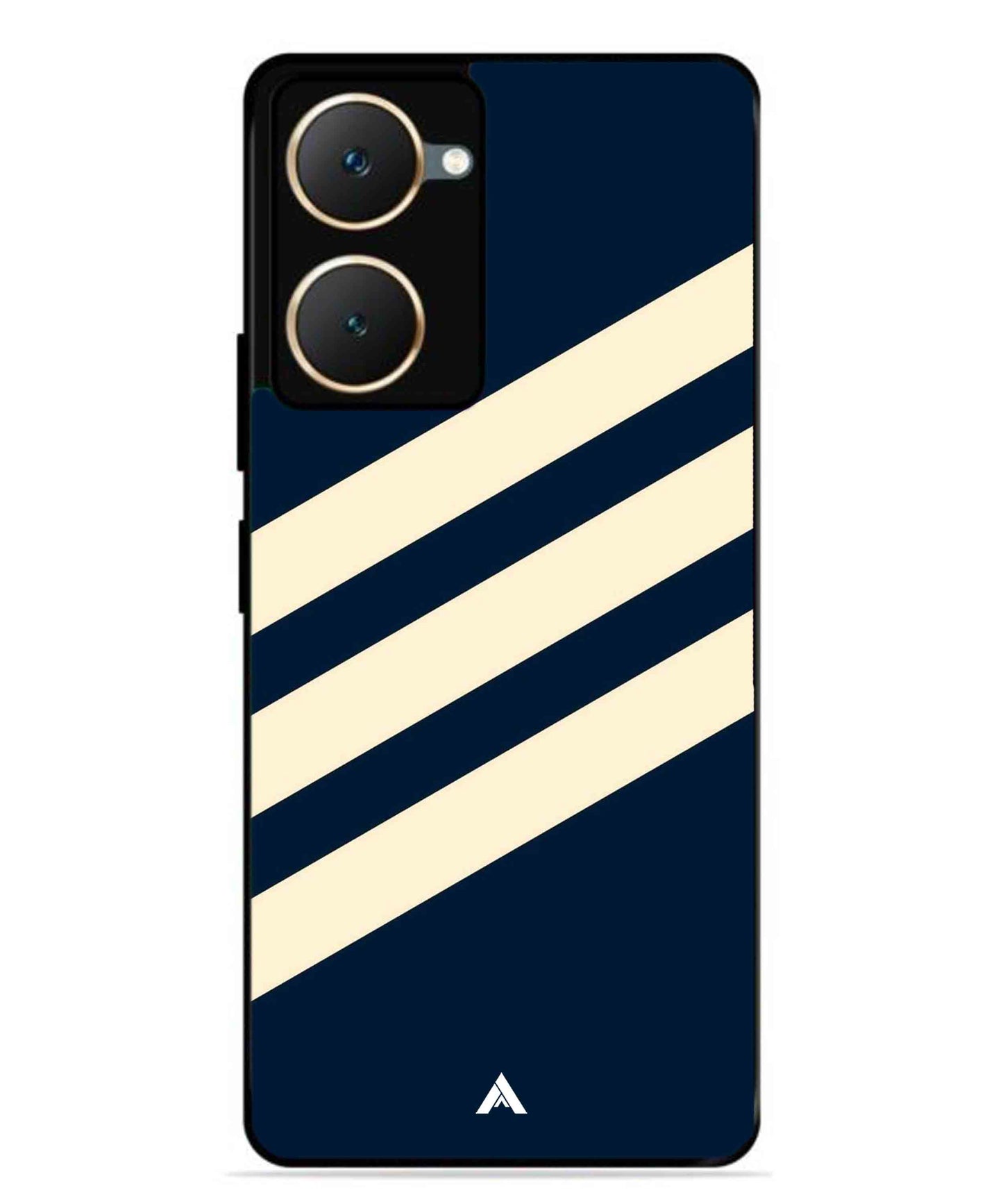 Stripe Pattern 16 Metal Back Cover Phone Case for Vivo T3 Lite