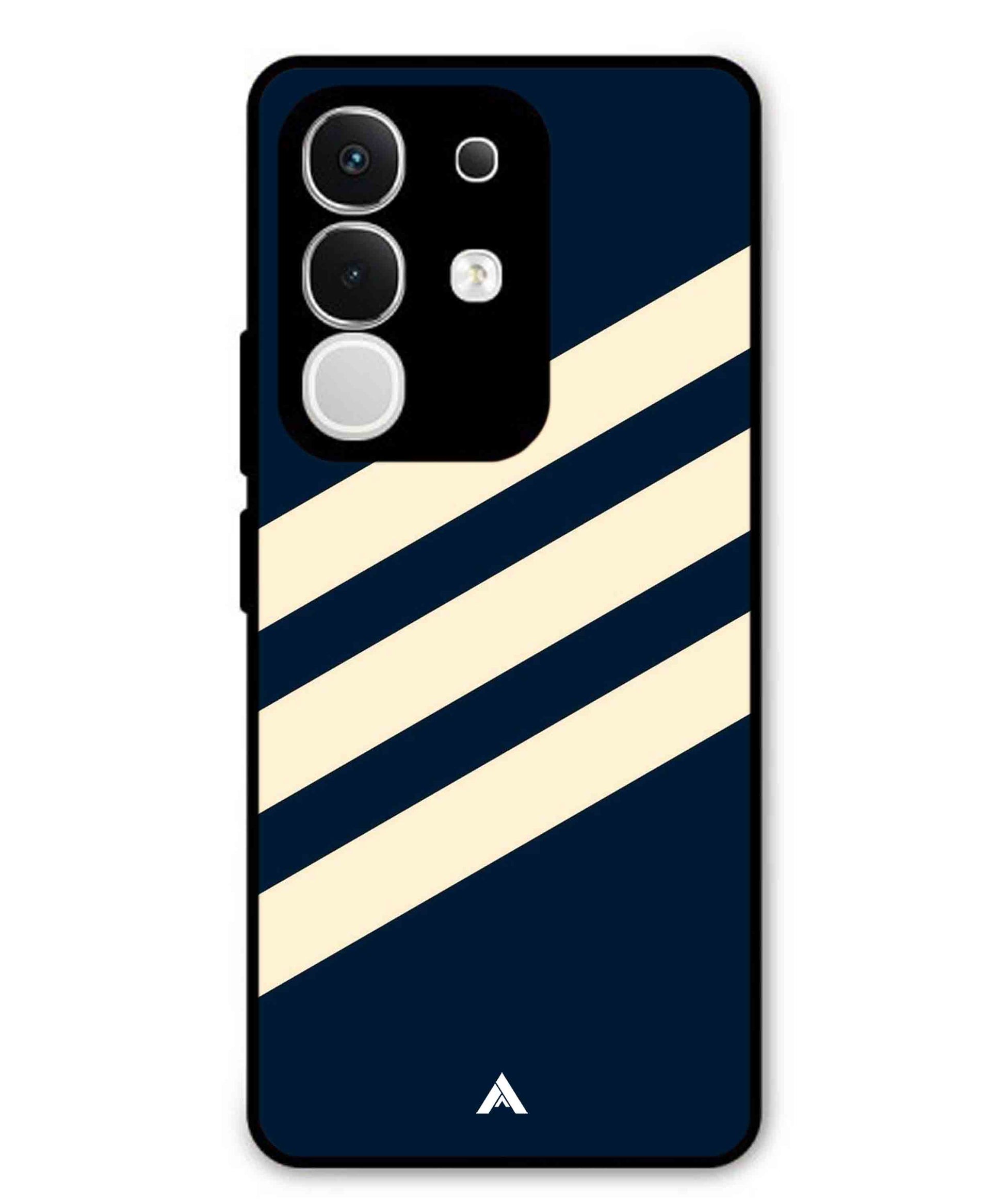 Stripe Pattern 16 Metal Back Cover Phone Case for Vivo T4X