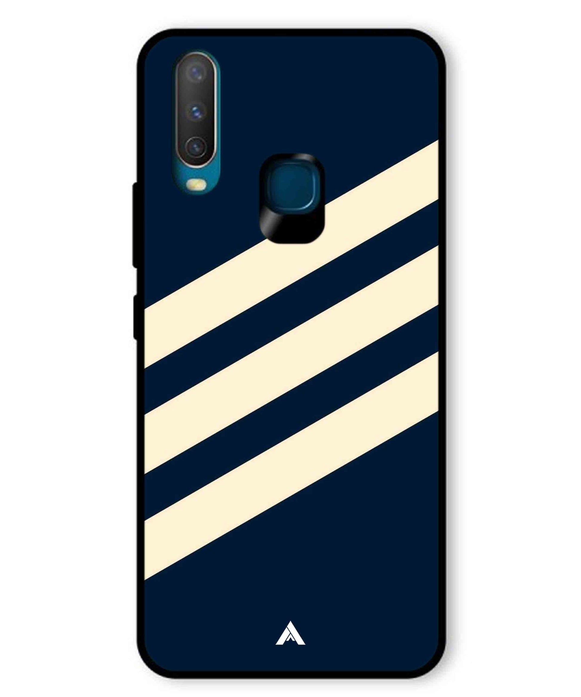 Stripe Pattern 16 Metal Back Cover Phone Case for Vivo U10