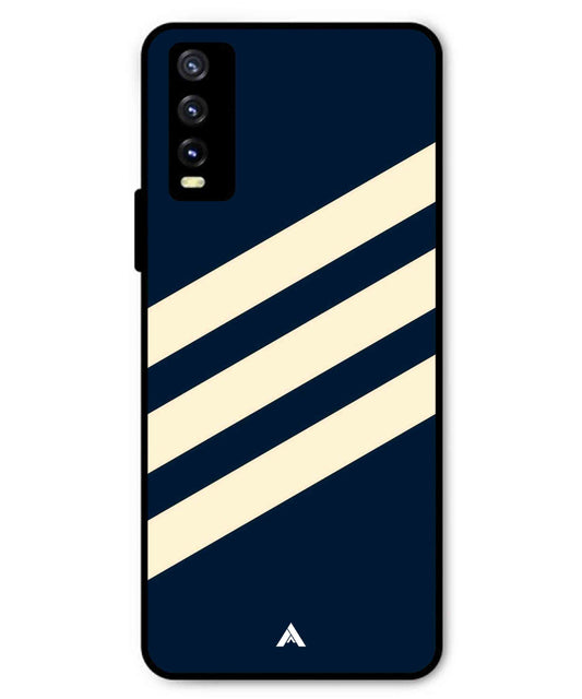 Stripe Pattern 16 Metal Back Cover Phone Case for Vivo Y20a