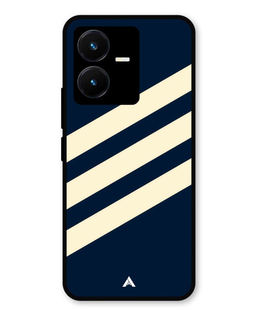 Stripe Pattern 16 Metal Back Cover Phone Case for Vivo Y22
