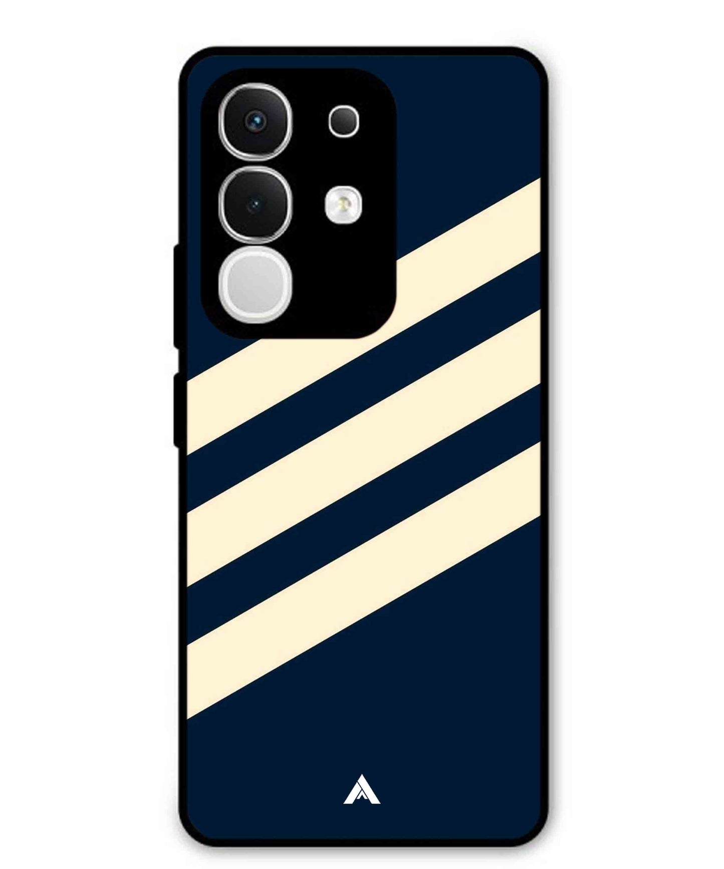 Stripe Pattern 16 Metal Back Cover Phone Case for Vivo Y29 4G