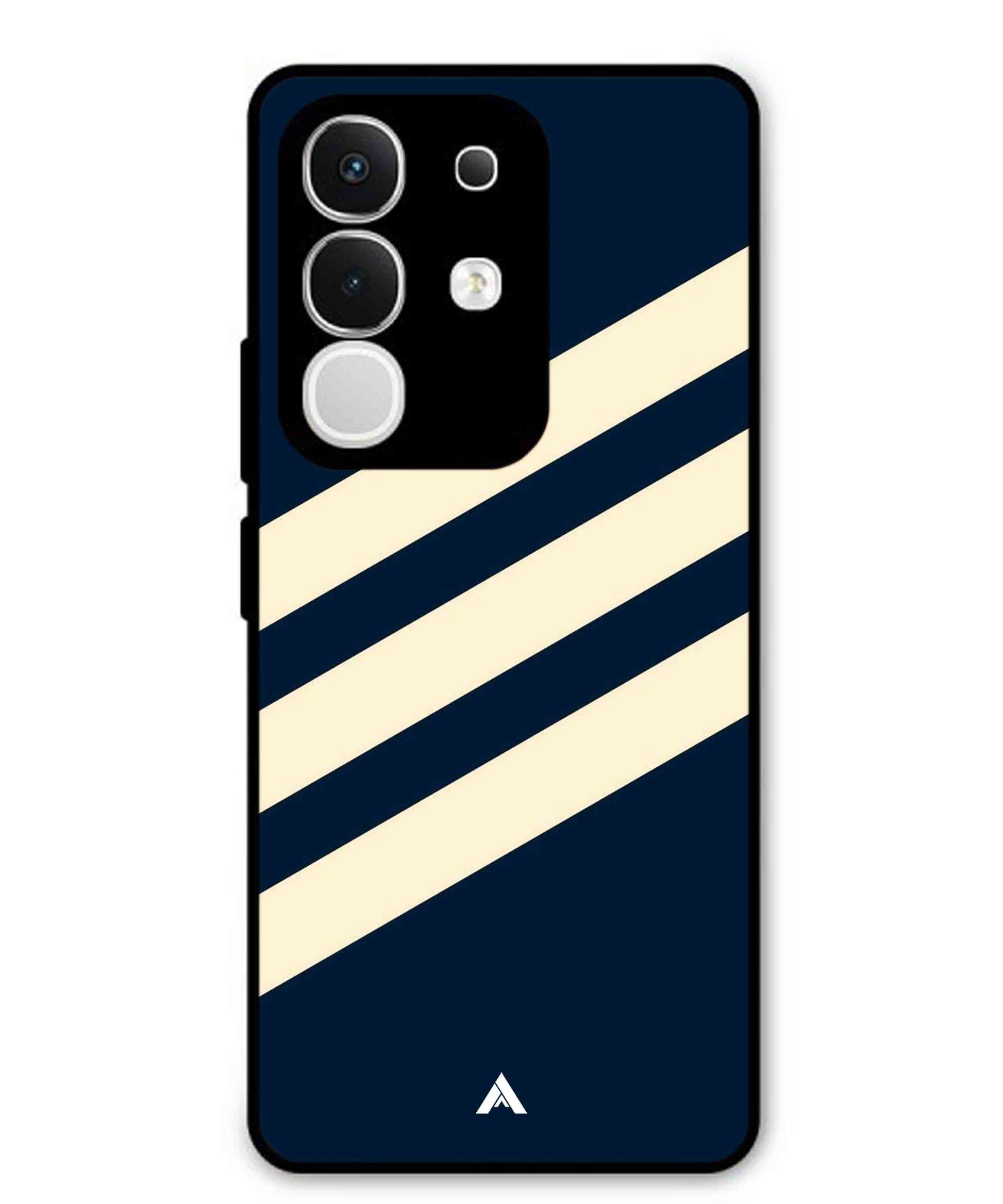 Stripe Pattern 16 Metal Back Cover Phone Case for Vivo Y29 4G