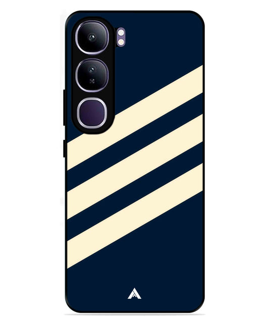 Stripe Pattern 16 Metal Back Cover Phone Case for Vivo Y300