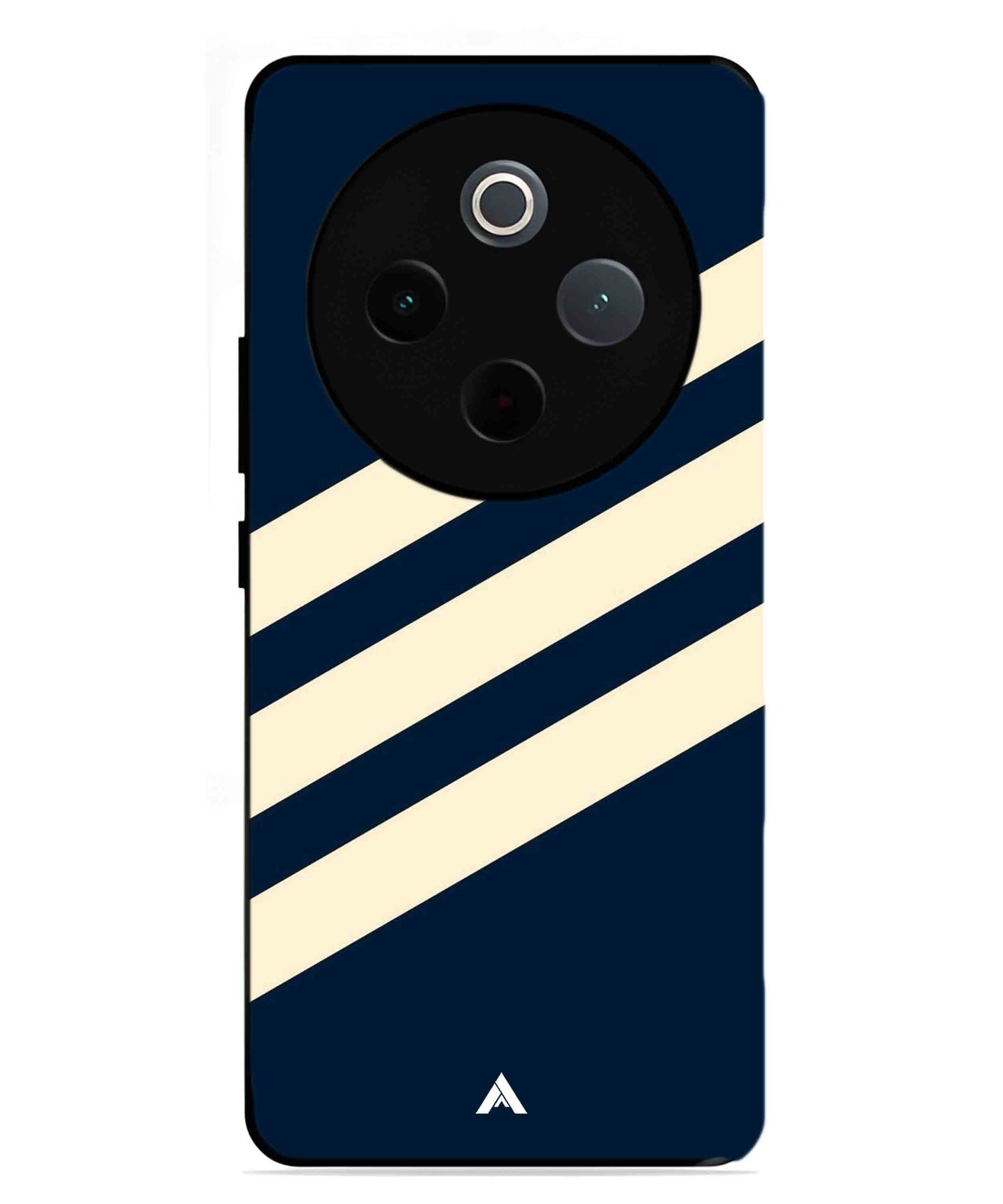 Stripe Pattern 16 Metal Back Cover Phone Case for Vivo Y300 Pro