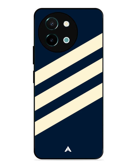 Stripe Pattern 16 Metal Back Cover Phone Case for Vivo Y38