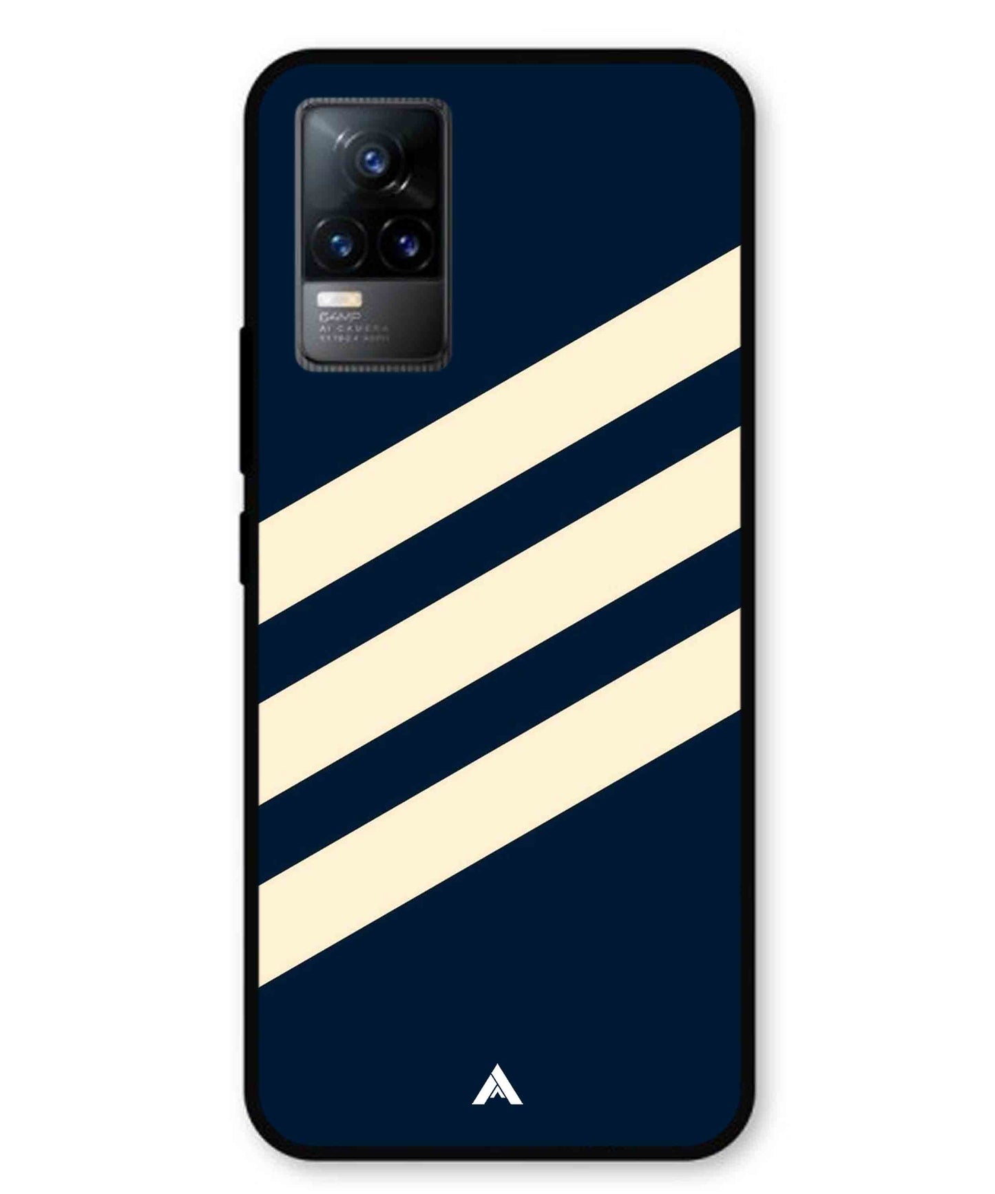 Stripe Pattern 16 Metal Back Cover Phone Case for Vivo v21e 4G