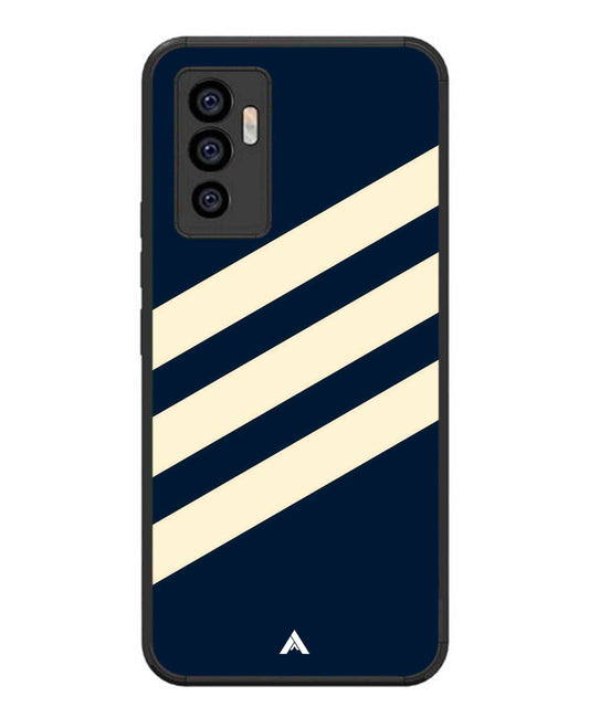 Stripe Pattern 16 Metal Back Cover Phone Case for Vivo v23e