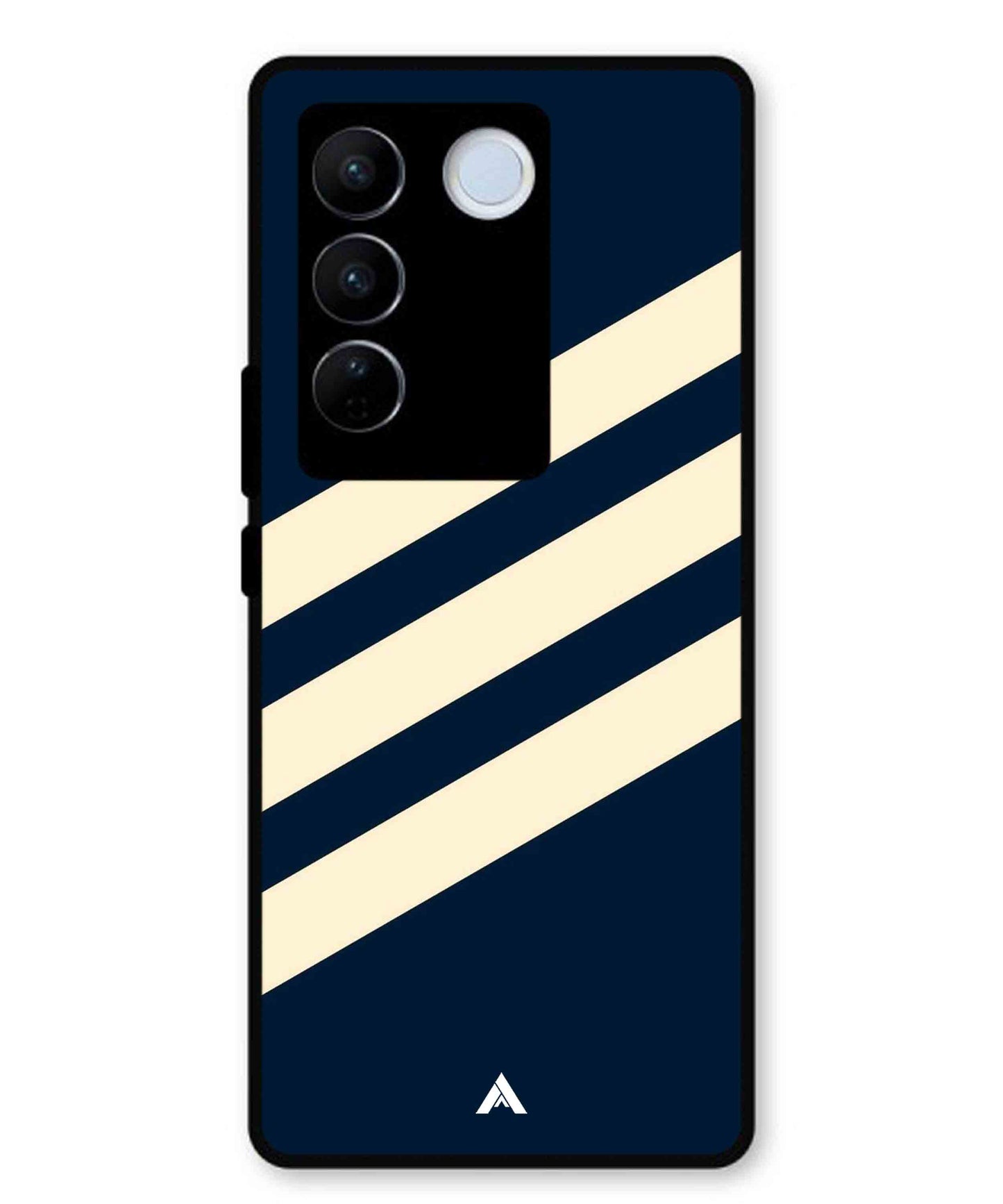 Stripe Pattern 16 Metal Back Cover Phone Case for Vivo v27