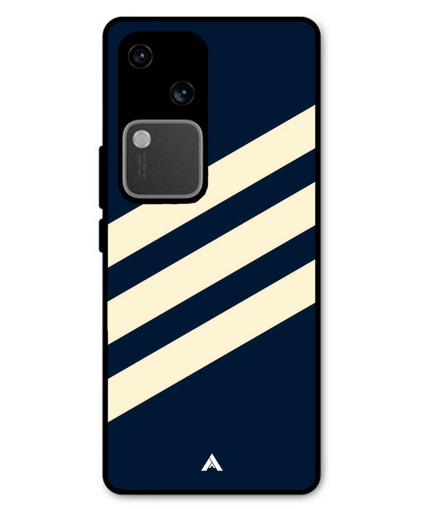 Stripe Pattern 16 Metal Back Cover Phone Case for Vivo v30