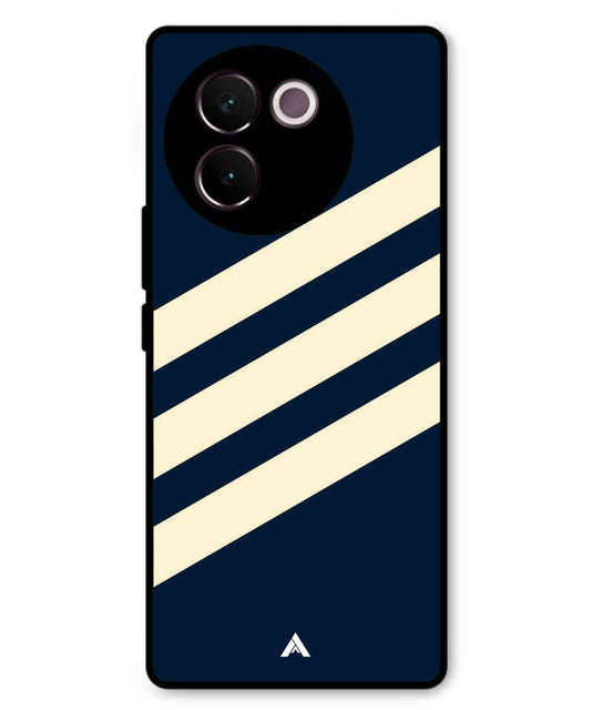Stripe Pattern 16 Metal Back Cover Phone Case for Vivo v30e