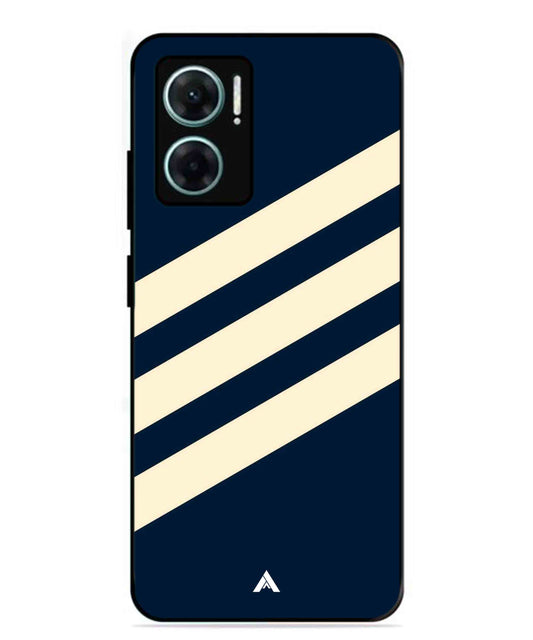Stripe Pattern 16 Metal Back Cover Phone Case for Xiaomi Redmi 11 Prime 5G