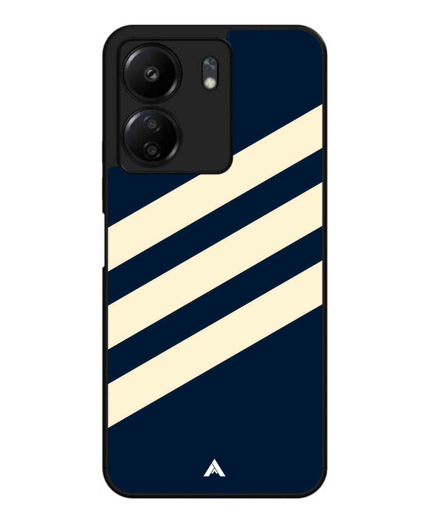 Stripe Pattern 16 Metal Back Cover Phone Case for Xiaomi Redmi 13C 4G